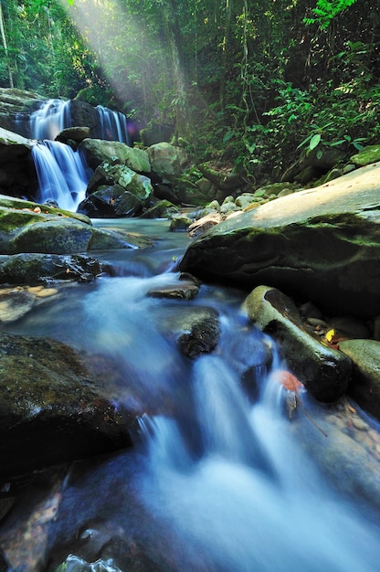 Cascada Kionsom en Sabah Borneo Malasia