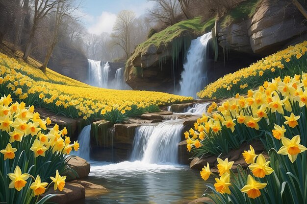 Cascada de narcisos