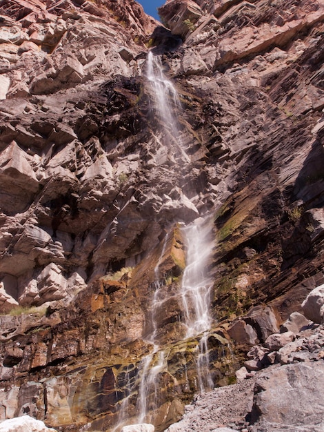 Cascada en Ouray, Colorado.