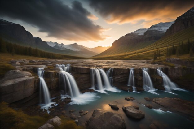 cascada paisaje naturaleza vista