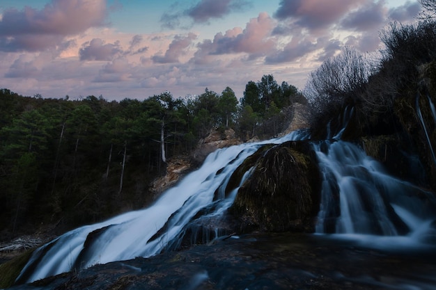 Cascada Salto de Poveda Parque Natural del Alto Tajo Guadalajara España