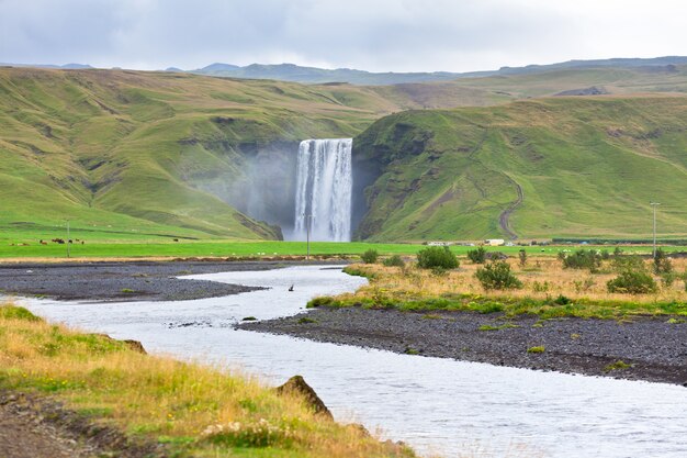 Cascada Skogafoss, Islandia