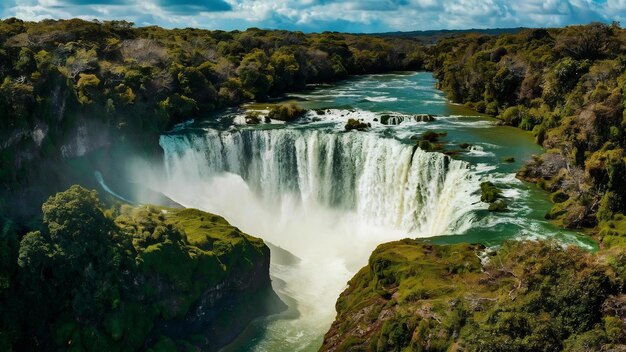 Foto la cascada de texolo en el sur de méxico