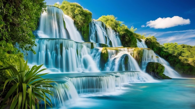 Foto la cascada de texolo en el sur de méxico