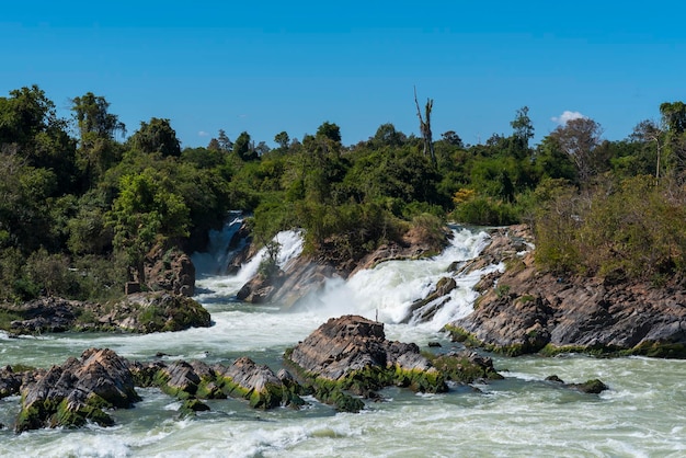 Cascadas de Khon Pha Peng Champasak sur de Laos