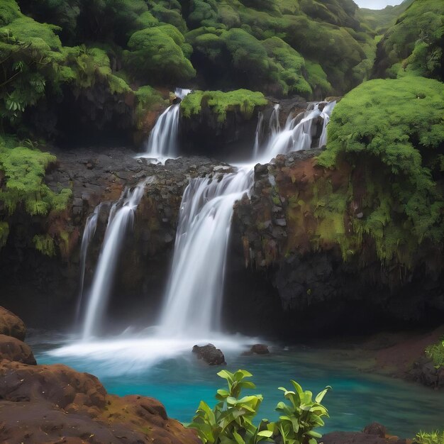 Cascade du bassin des aigrettes ile de la réunion