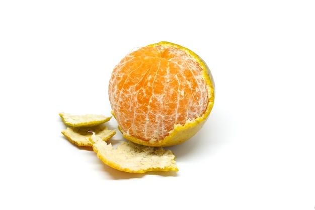 Cáscara de naranja verde