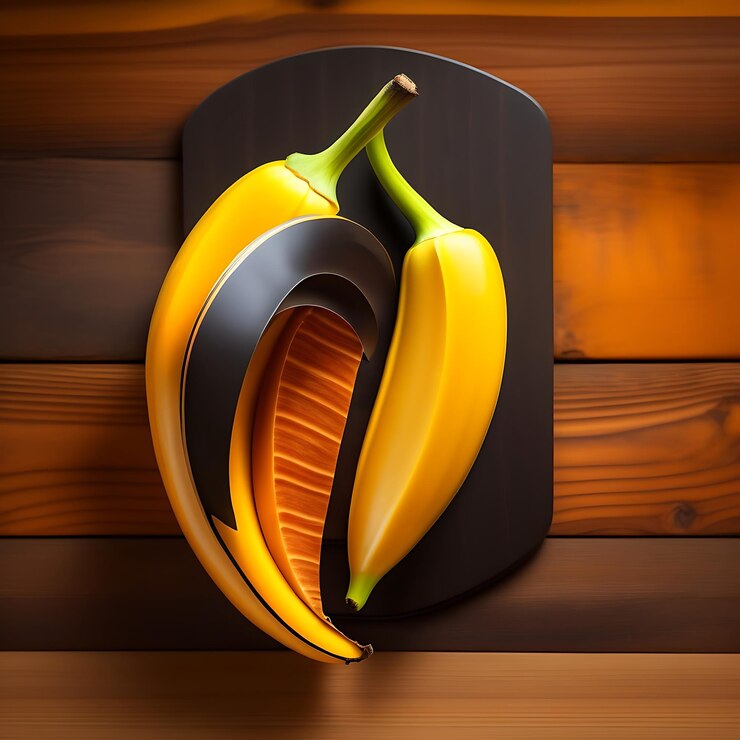 Foto cáscara de plátano sobre fondo de madera piel de plátano madura seca de color amarillo y negro