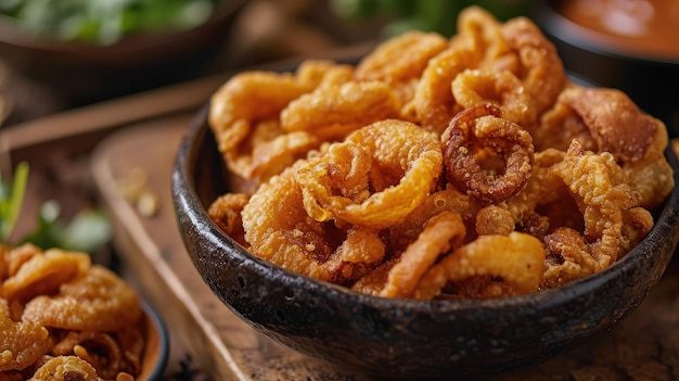 Foto cascas de porco pururuca carne de porco frita pele de porco panceta comida brasileira