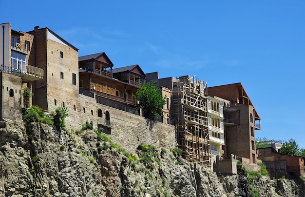 El casco antiguo de la ciudad de Tbilisi, Georgia