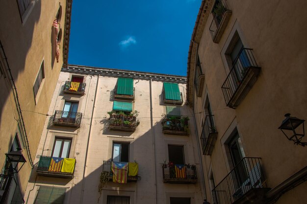 casco antiguo de gerona. Cataluña. Arquitectura histórica.