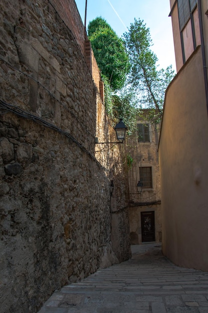 casco antiguo de gerona. Cataluña. Arquitectura histórica.