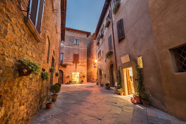 Casco antiguo de Italia, Pienza, Toscana