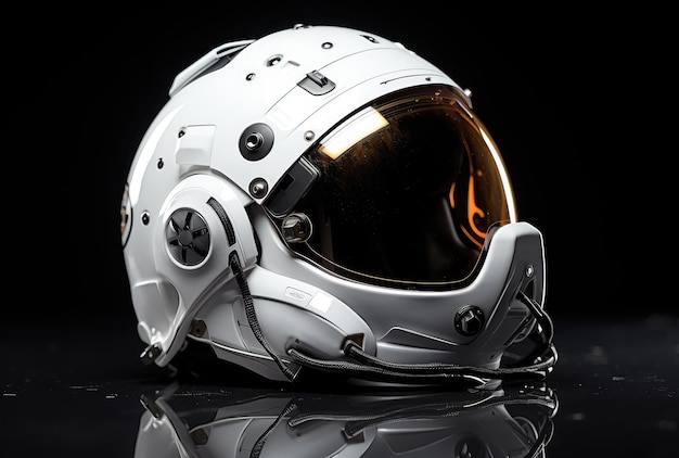 Foto casco de astronauta de exploración cósmica ilustración cautivadora de equipo espacial