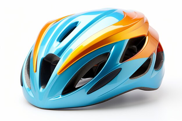 Un casco de bicicleta confiable aislado sobre un fondo transparente