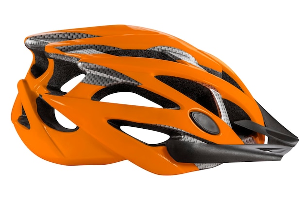 Casco de ciclismo naranja