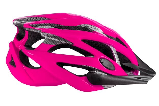 Casco de ciclismo rosa