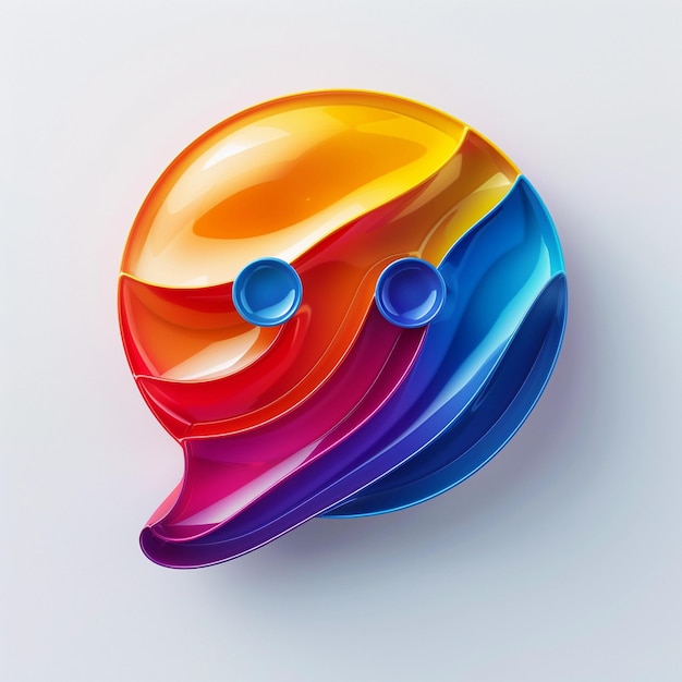 un casco colorido con una cara de color arco iris y un casco de color arko iris