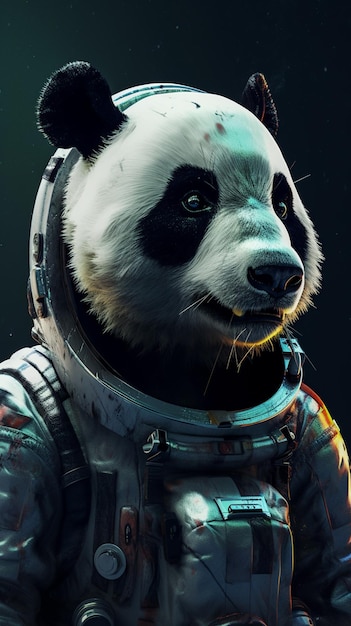 Casco espacial panda panda astronauta