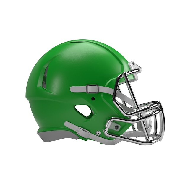 casco de fútbol americano verde