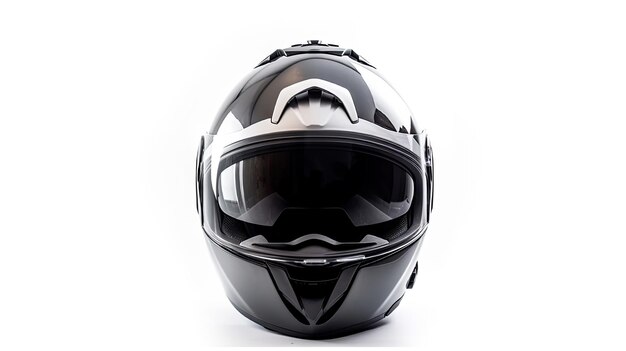 Casco de motocicleta sobre aislar sobre fondo blanco Ai generativo