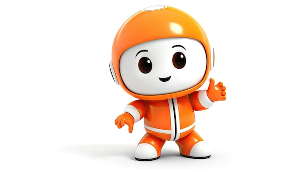 Un casco naranja con la palabra " astronauta " en él.