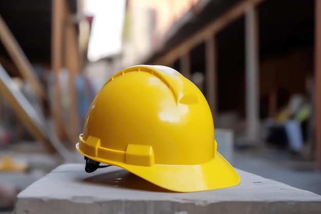 Casco de seguridad de casco de construcción generado por IA