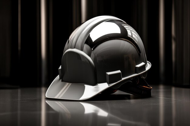 Foto casco de seguridad gris