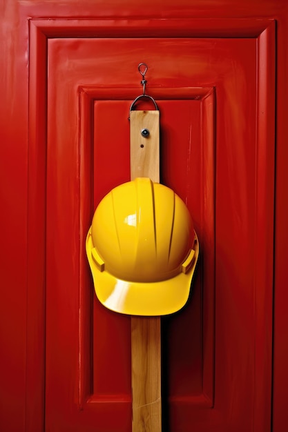 Casco de seguridad del martillo del trabajador del día del trabajo Color rojo amarillo máximo