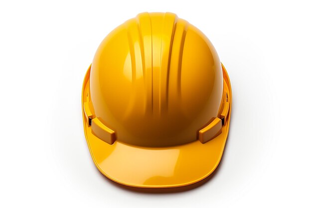 Foto casco de seguridad de plástico concepto de seguridad laboral y industria de la construcción