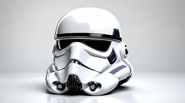 El casco de Star Wars con un casco en él