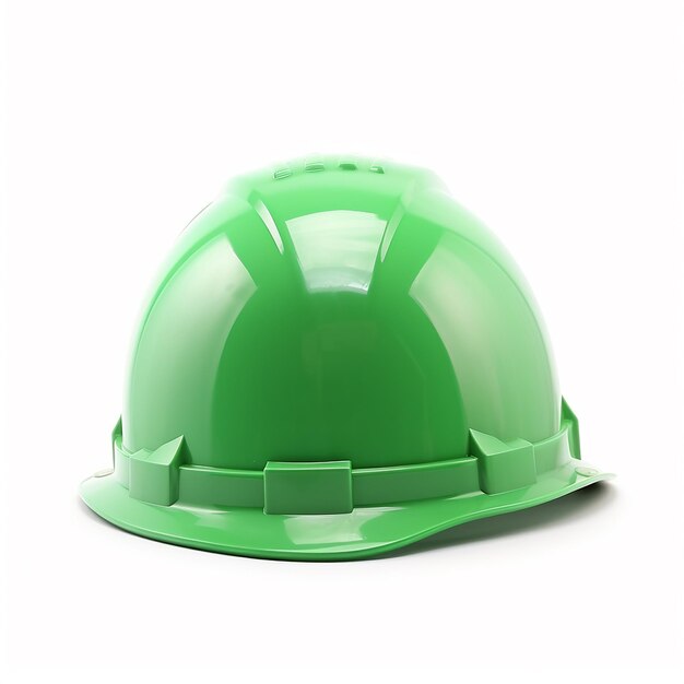 Casco Verde Aislado Mínimo