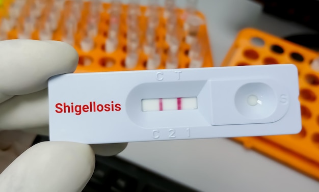 Casete de prueba rápida para infección por Shigella o shigellosis