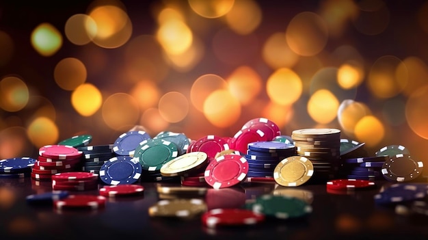 Casino-Chips Hintergrund