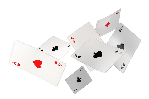 Casino-Glücksspiel-Pokerkarten