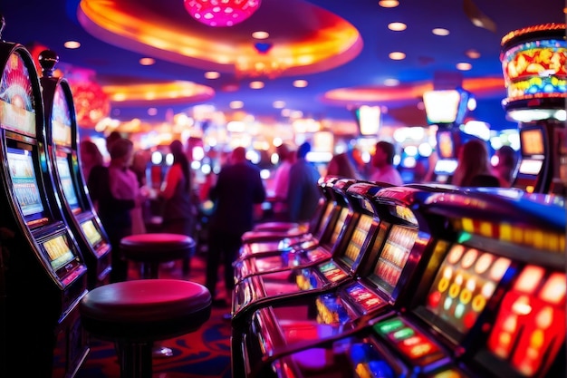En el casino de la noche casino en la noche | Imagen Premium generada con IA
