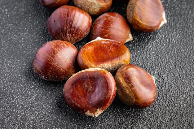 castanhas lanche comestível refeição lanche na mesa cópia espaço fundo de comida