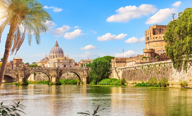 Castel Sant'Angelo über dem Tiber Rom Italien