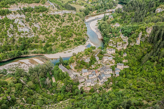 Castelbouc-Dorf in den Gorges du Tarn in Frankreich