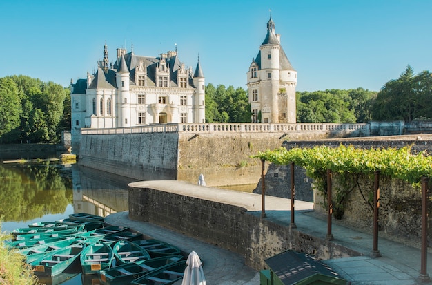 Foto castelo de chenonceau medieval renaissance chateau na frança