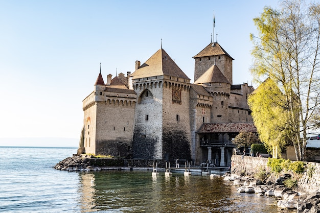 Castelo de chillon em montreux, suíça