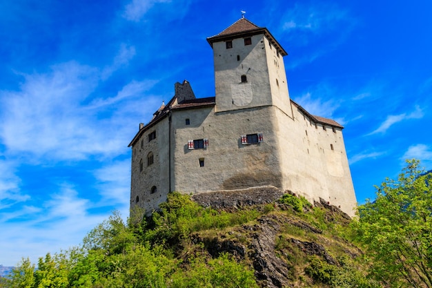 Castelo de Gutenberg na cidade de Balzers Liechtenstein