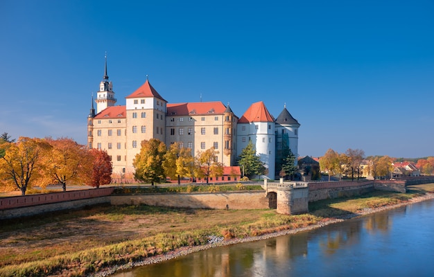 Castelo de hartenfels em torgau na alemanha