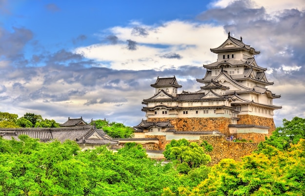 Castelo de himeji na região de kansai no japão