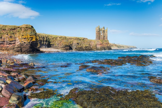 Castelo de Keiss na Escócia