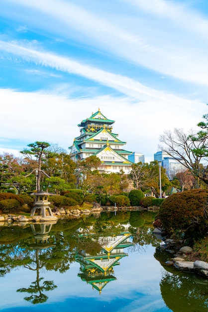 Castelo de osaka em osaka, japão