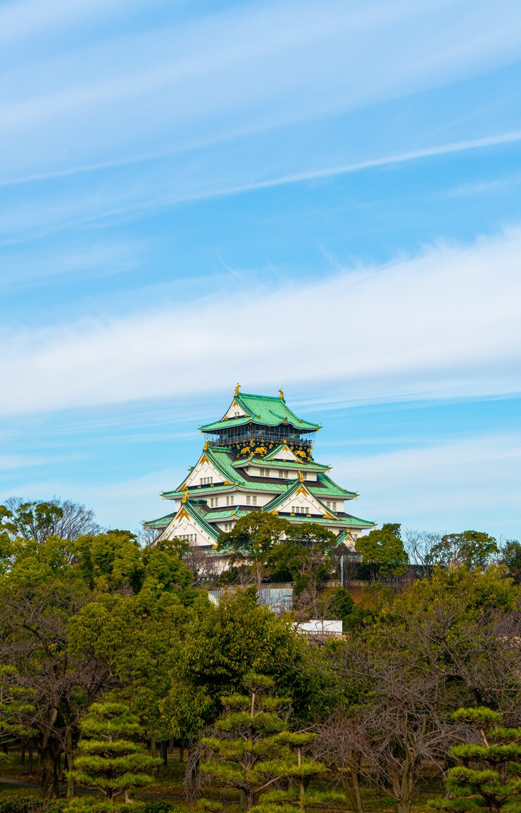 Foto castelo de osaka em osaka, japão