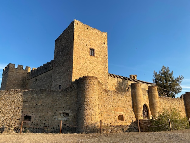 Castelo de Pedraza em Segóvia, Castilla y Leon, Espanha. Castelo romano e árabe