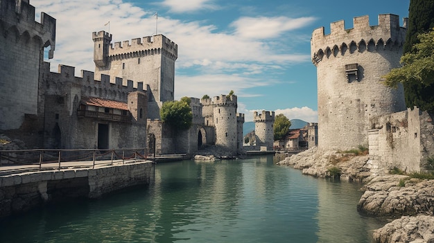 Foto castelo de scaliger em sirmione