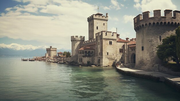 Foto castelo de scaliger em sirmione